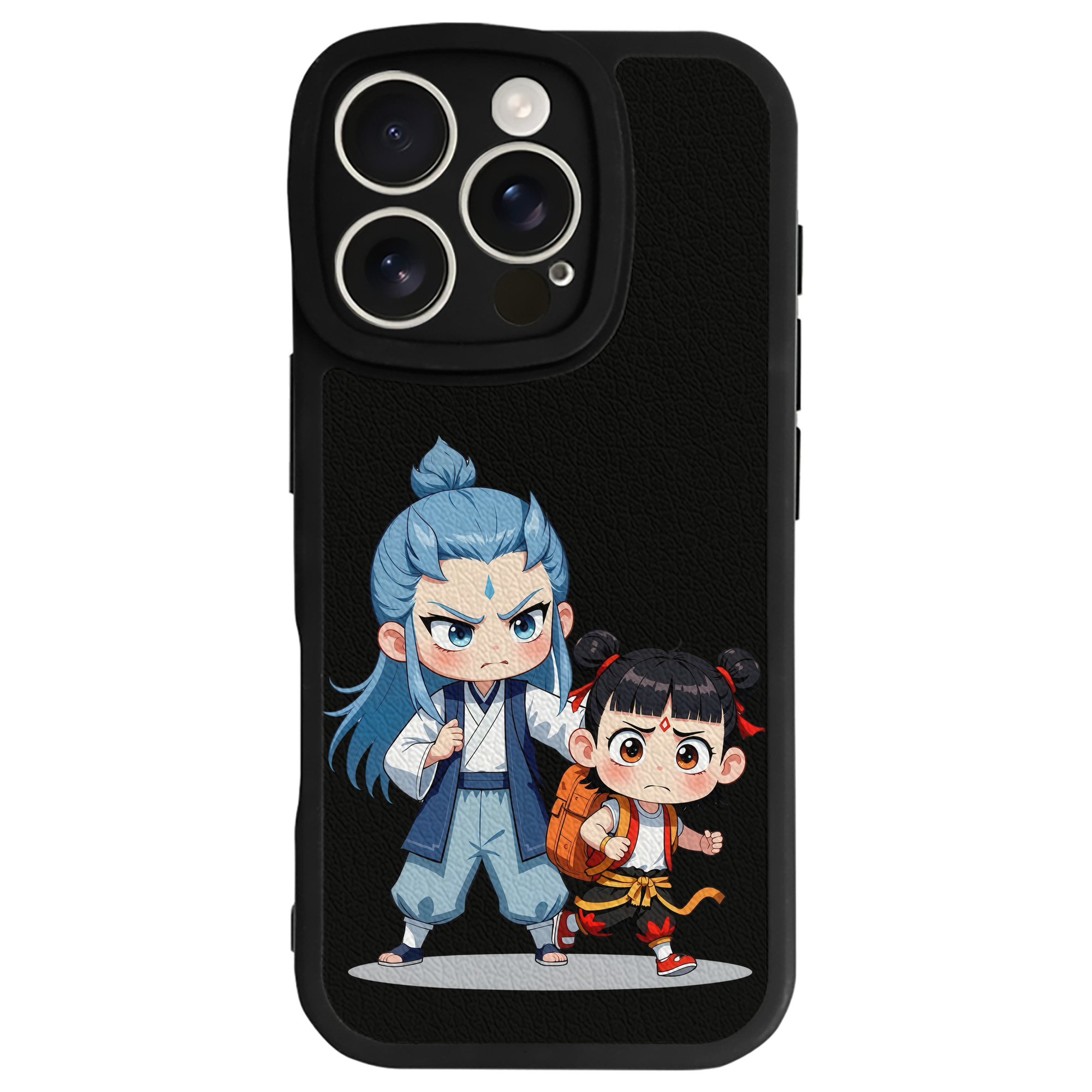 （画像用） Ne Zha 2 ナタ 魔童の大暴れ 【iPhone 16シリーズ対応】シリコンスマホケース（レザー調） 材質：シリコン